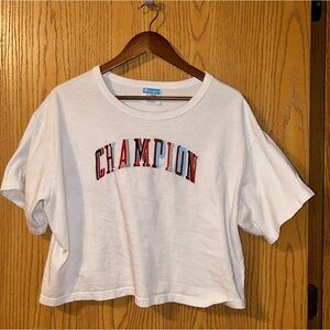 Champion cropped workout shirt